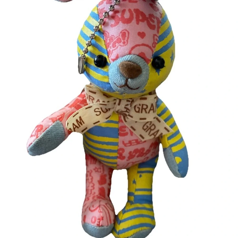 SUPER GRAM Naoko Shinada Jointed Patchwork‎ Bunny Rabbit Keychain Nao's Stuff